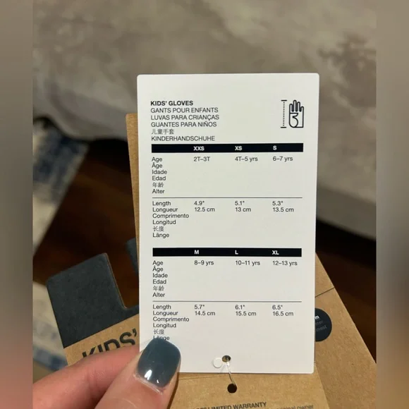 TNF Kids Glacier Mittens NWT - Picture 3 of 3